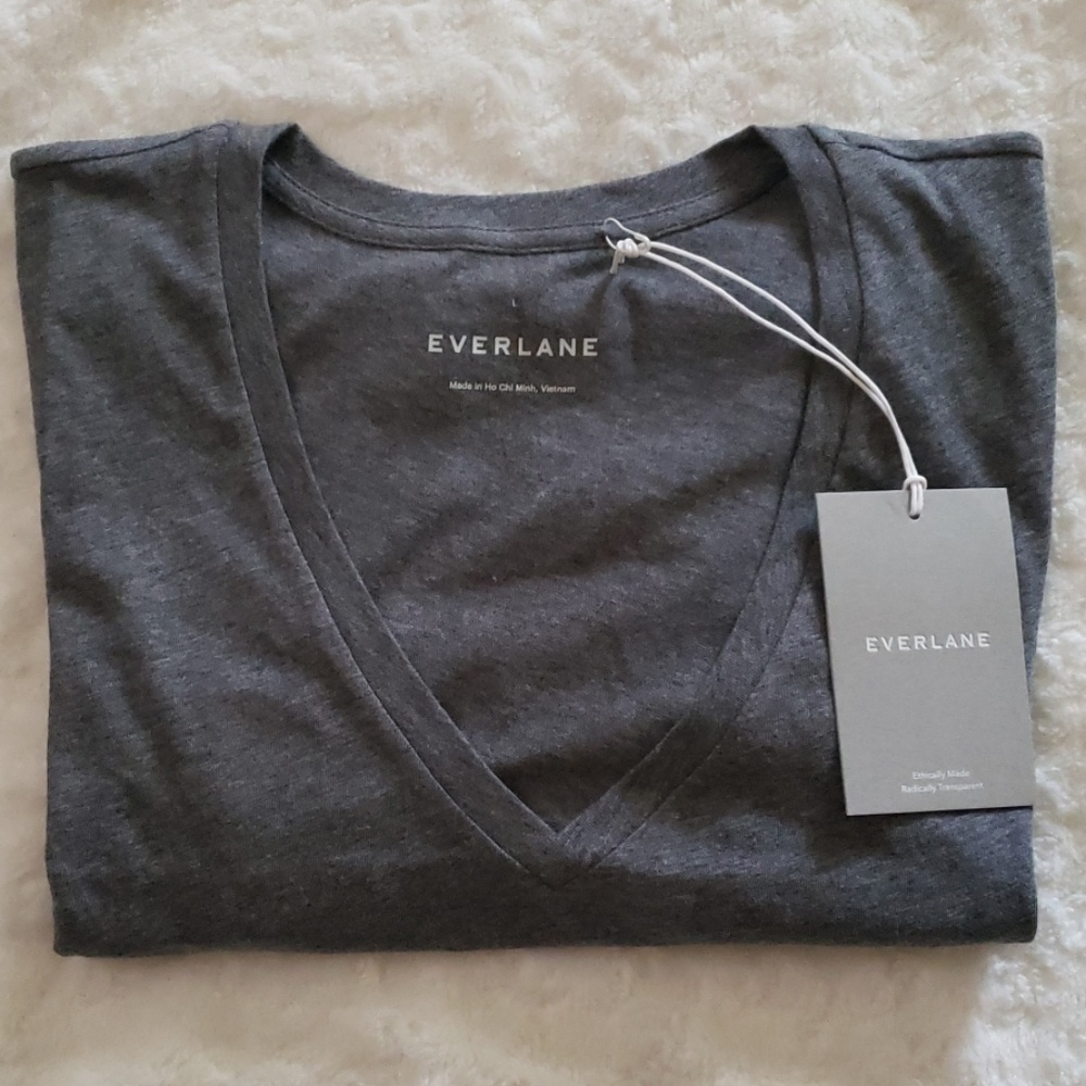 Everlane Cotton V Neck Shirt